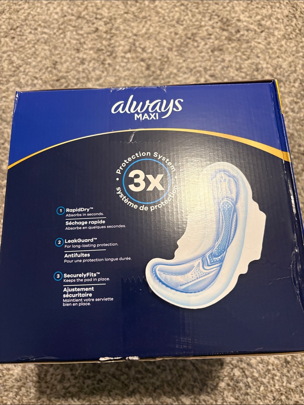 Always Maxi Overnight Pads size 4. 72 pads - Picture 5 of 6